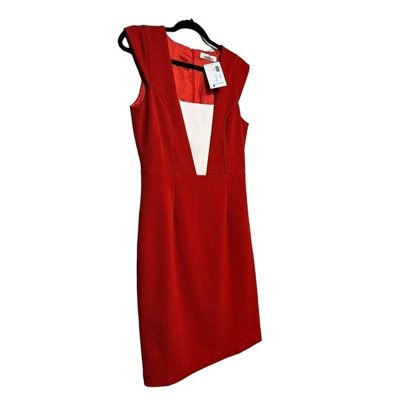 NWT Grifflin Paris Red Body Con Dress - Picture 5 of 10